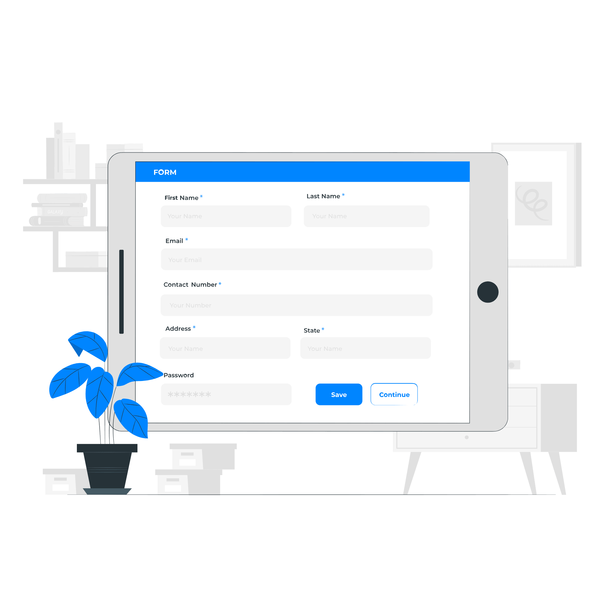 Completing a business onboarding form