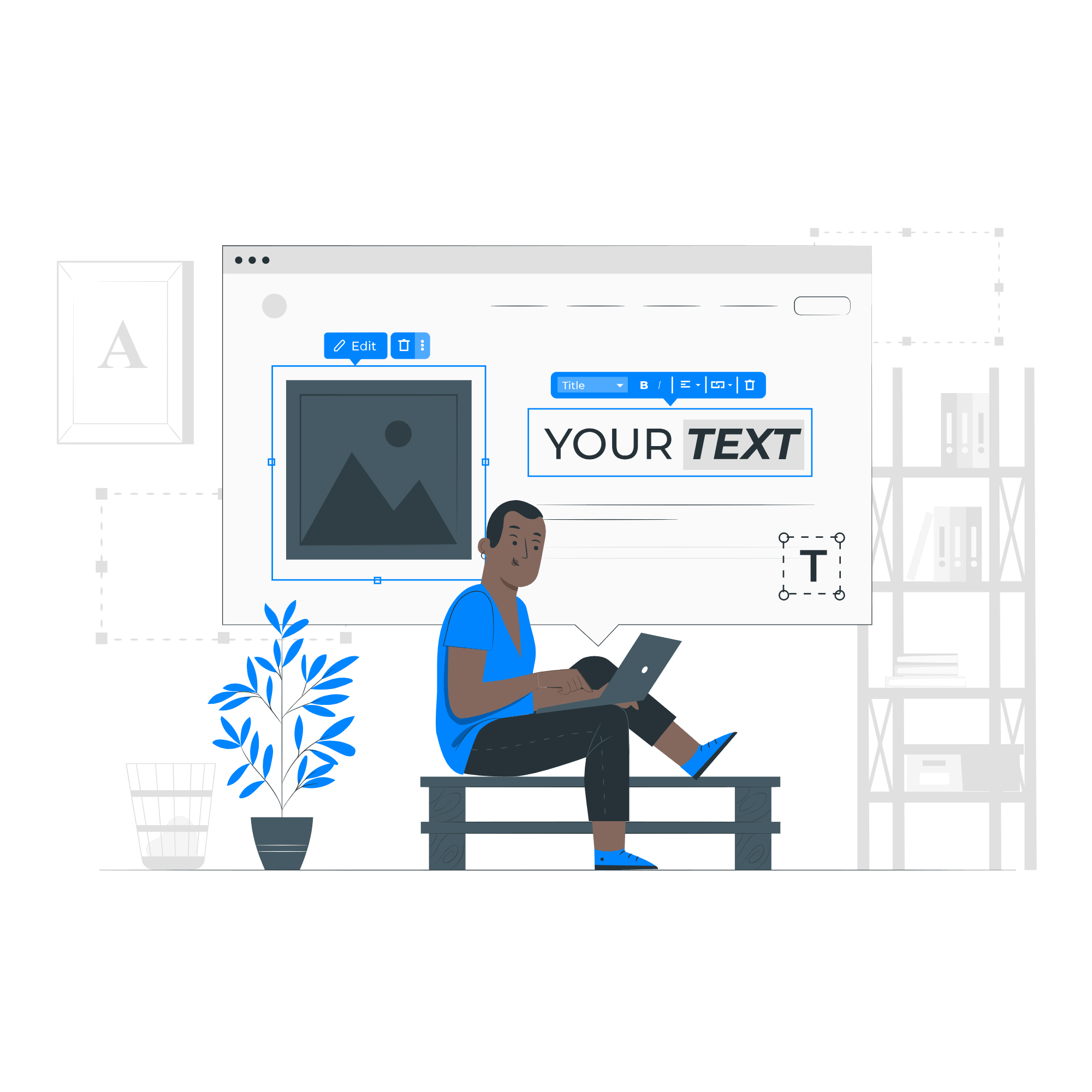 Reviewing and editing a website